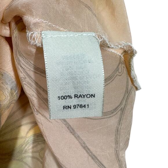 J.Jill Floral Print Tiered Ruffle Layered Tank Top Medium Butterfly Boho Fairy - Picture 6 of 6